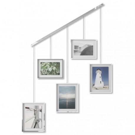 Панно для фотографий exhibit, хром, 5 эл.