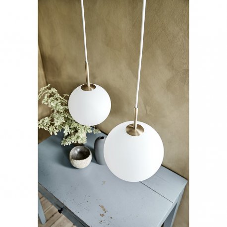 Лампа подвесная ball, 20хD25 см, белое опаловое стекло