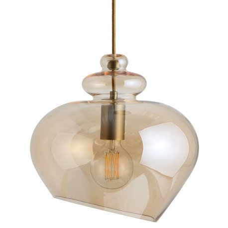 Лампа подвесная grace, 31,5хD30 см, стекло, шампань