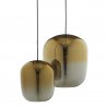 Лампа подвесная ombre, 41,5хD35 см, стекло, золото