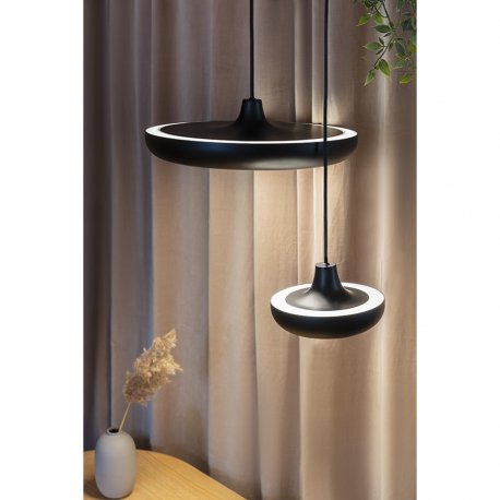Светильник подвесной cassini, D20х11 см, черный