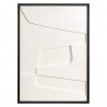 Панно декоративное с эффектом 3d minimalism, с черной рамой, 50х70 см