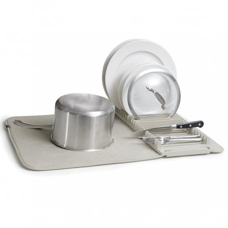 Коврик для сушки посуды udry, 46х61 см, светло-серый