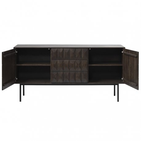 Комод unique furniture, latina, 3 секции, 160х45х79 см