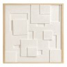 Панно декоративное с эффектом 3d minimalism, с бежевой рамой, 60х60 см