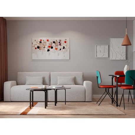 Панно декоративное с эффектом 3d minimalism, с белой рамой, 40х40 см