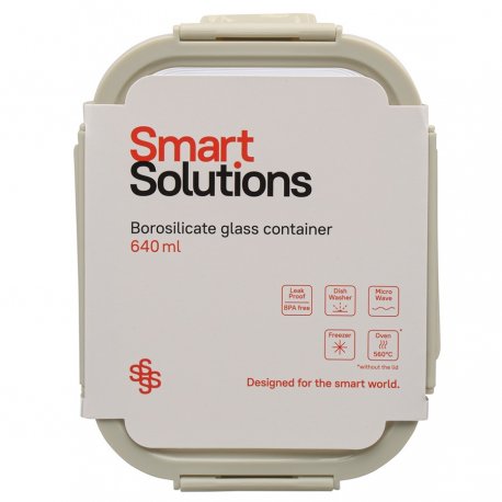 Контейнер для запекания и хранения smart solutions, 640 мл, светло-бежевый