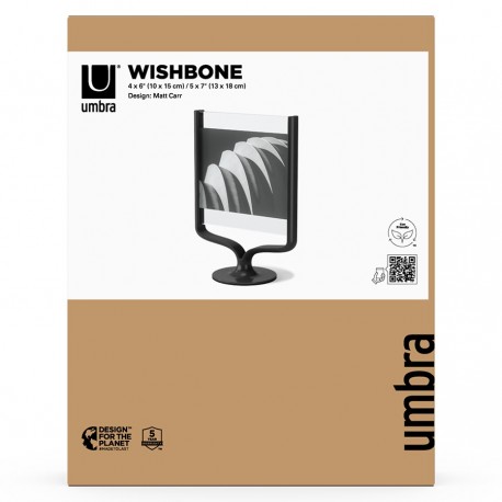 Фоторамка wishbone, 18х25 см, черная