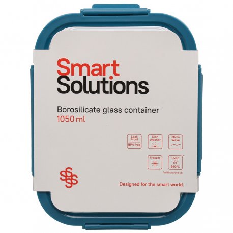 Контейнер для запекания и хранения smart solutions, 1050 мл, темно-синий
