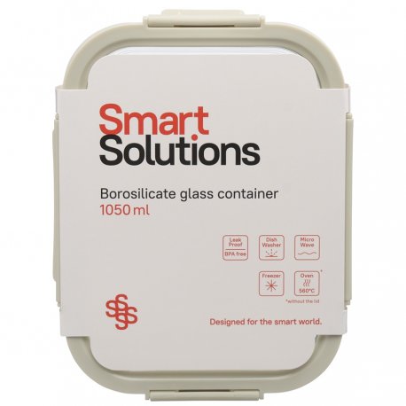 Контейнер для запекания и хранения smart solutions, 1050 мл, светло-бежевый