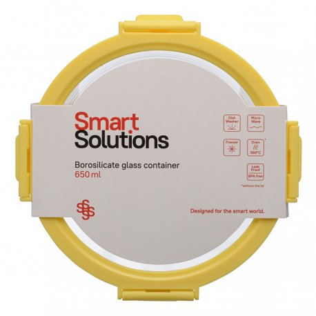 Контейнер для запекания и хранения smart solutions, 650 мл, желтый