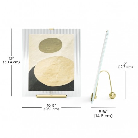 Фоторамка flute, 26х30 см, латунь