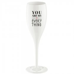 Бокал для шампанского cheers, no 1, you are my everything, superglas, 100 мл, белый