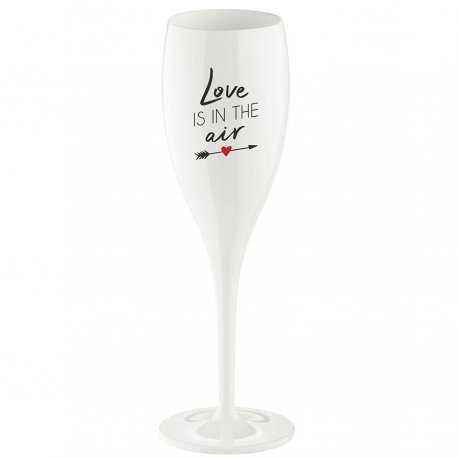 Бокал для шампанского cheers, no 1, love is in the air, superglas, 100 мл, белый