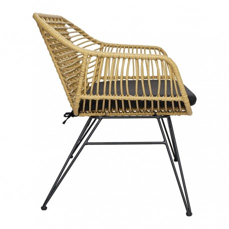 Кушетка vetle bent, 125х68х81 см, ротанг