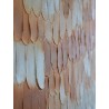 Панно декоративное с ручной росписью by feel, 120х80 см, охра