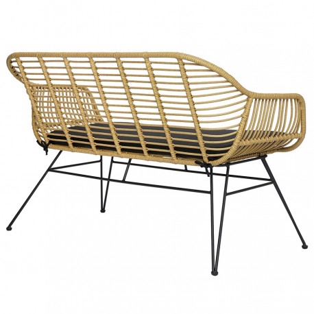 Кушетка vetle bent, 125х68х81 см, ротанг