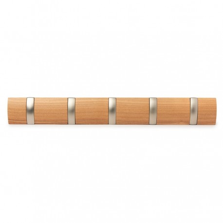 Вешалка настенная flip, 50,8 см, натуральное дерево, 5 крючков