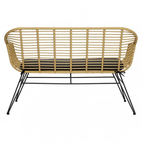 Кушетка vetle bent, 125х68х81 см, ротанг