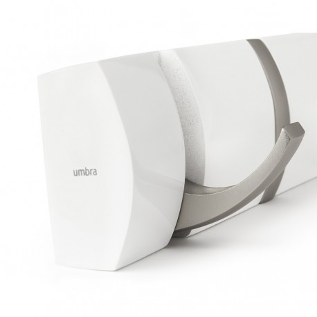 Вешалка настенная flip, 30,5 см, белая, 3 крючка