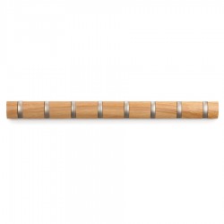 Вешалка настенная flip, 84,5 см, натуральное дерево, 8 крючков