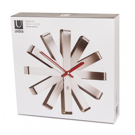 Часы настенные ribbon, D31 см, сталь