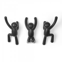 Набор крючков buddy, черный, 3 шт.