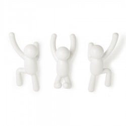 Набор крючков buddy, белый, 3 шт.