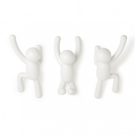 Набор крючков buddy, белый, 3 шт.