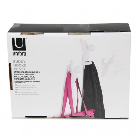Набор крючков buddy, белый, 3 шт.