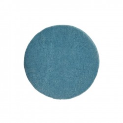 Круглая подушка для стула Biasina из 100% шерсти синего цвета Ø 35 см