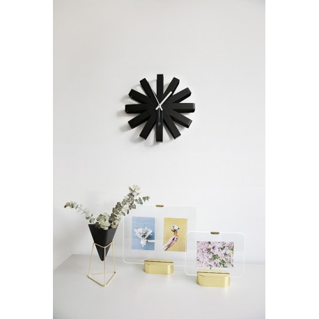 Часы настенные ribbon, D30,5 см, черныe