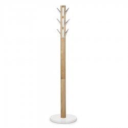 Вешалка напольная flapper, 169 см, белая/дерево