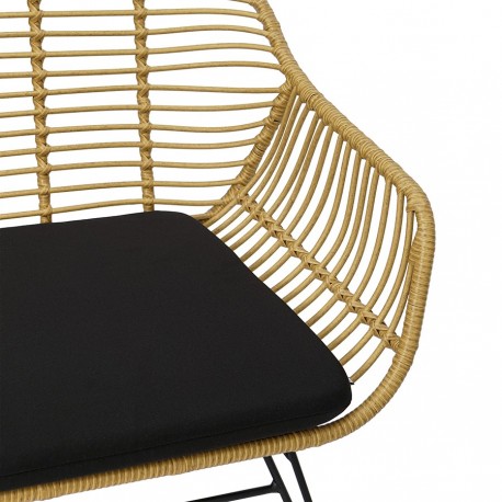 Кушетка vetle bent, 125х68х81 см, ротанг