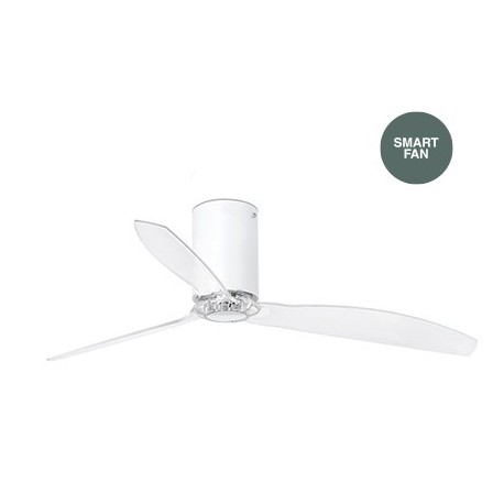 Потолочный вентилятор Mini Tube Fan белый / прозрачный 128 см