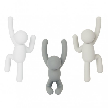 Набор крючков buddy серый, 3 шт.