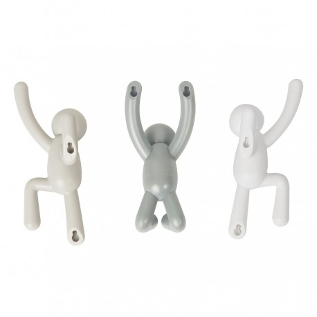 Набор крючков buddy серый, 3 шт.