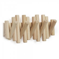 Вешалка настенная picket, 5 крючков, натуральное дерево