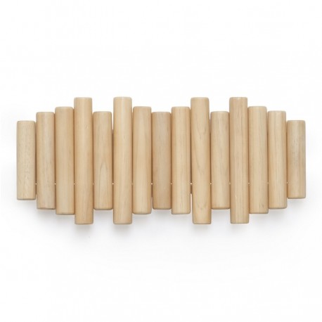 Вешалка настенная picket, 5 крючков, натуральное дерево