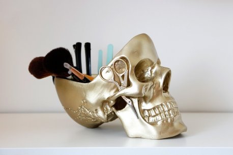 Органайзер для мелочей skull, золотой