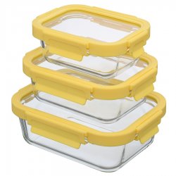 Набор контейнеров для запекания и хранения smart solutions, желтый, 3 шт