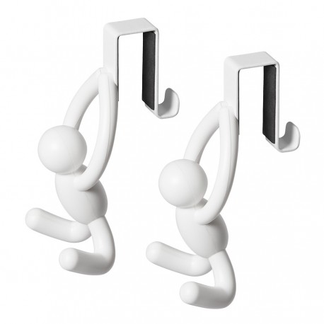 Набор надверных крючков buddy, белый, 2 шт.