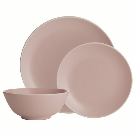 Набор обеденной посуды classic, розовый, 12 пред