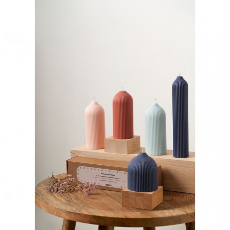 Свеча декоративная мятного цвета из коллекции edge, 25,5 см