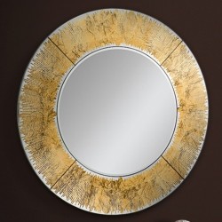 Зеркало круглое Aurora золотое