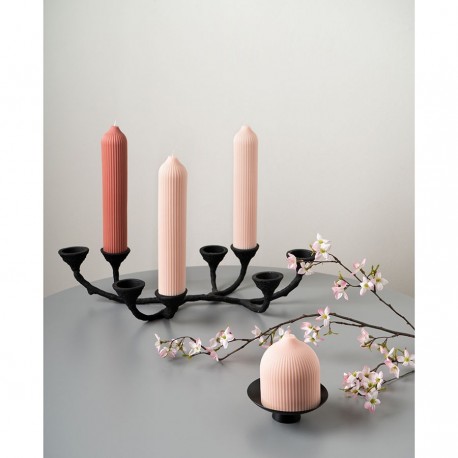 Свеча декоративная терракотового цвета из коллекции edge, 10,5 см