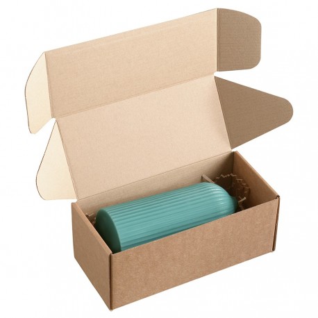 Свеча декоративная бирюзового цвета из коллекции edge, 16,5см