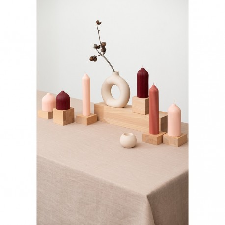 Свеча декоративная бордового цвета из коллекции edge, 10,5см