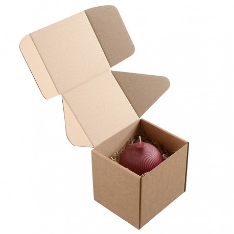 Свеча декоративная бордового цвета из коллекции edge, 10,5см