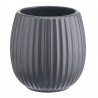 Горшок цветочный серого цвета из коллекции edge, 1,2 л